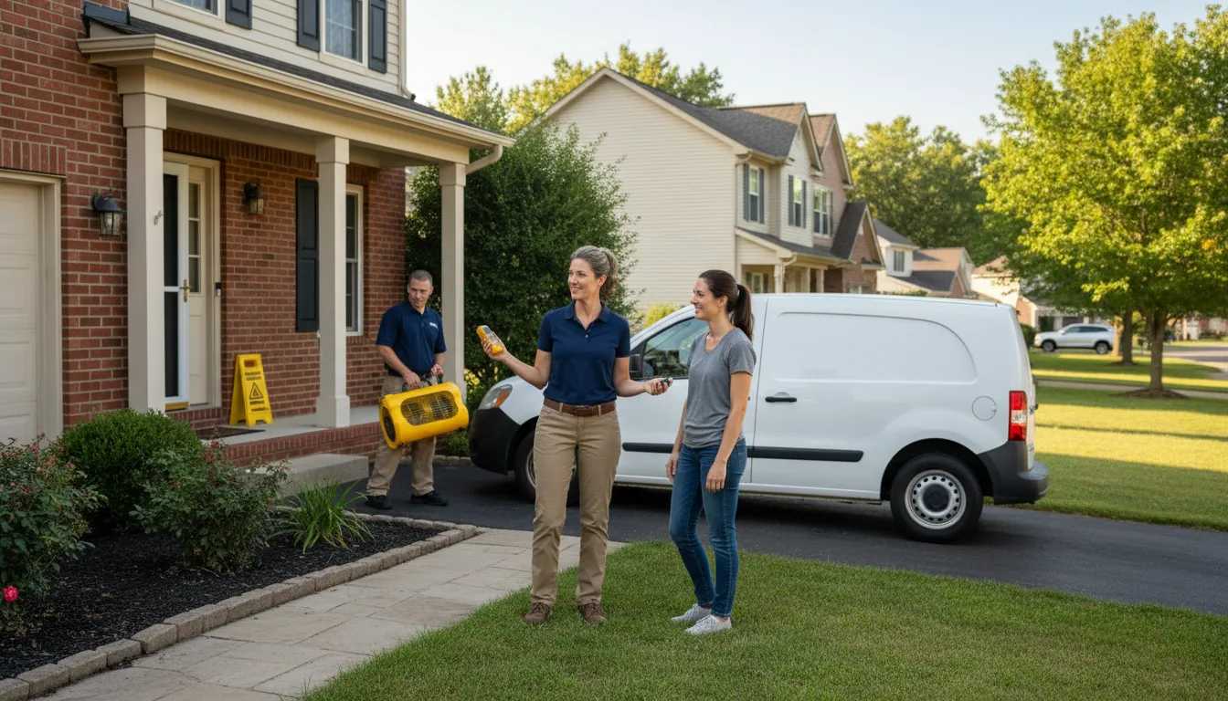 Residential water damage restoration in South Mountain, PA